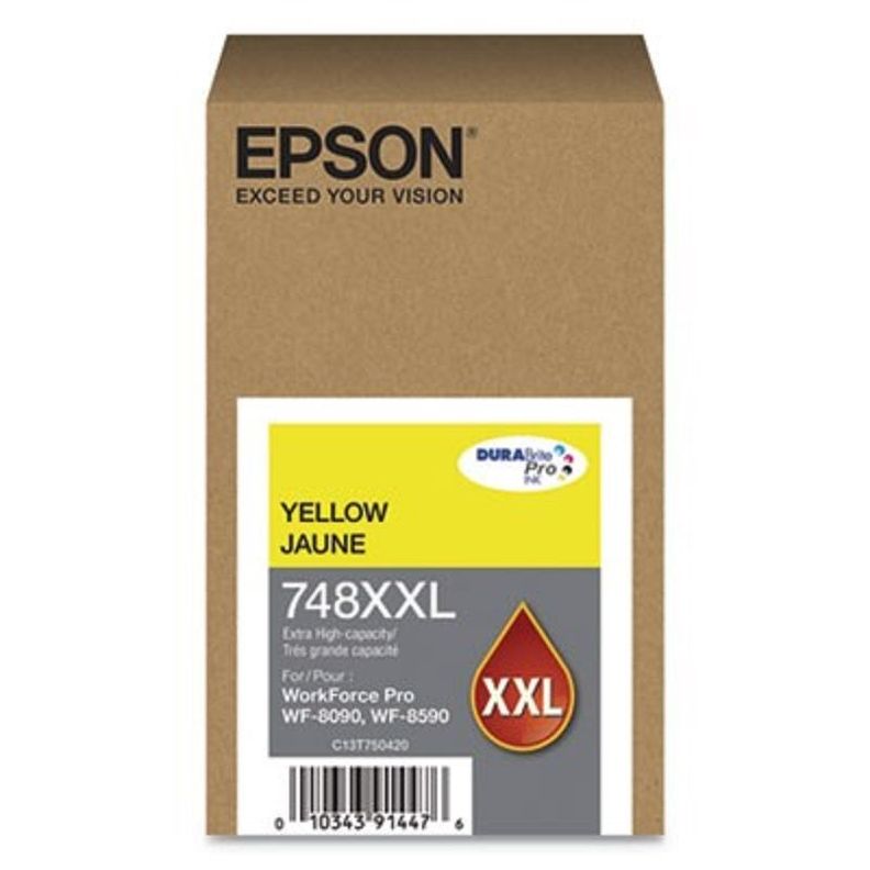 Cartucho de Tinta Epson 748XXLpág. 7.000 Amarillo T748XXL420-AL-1
