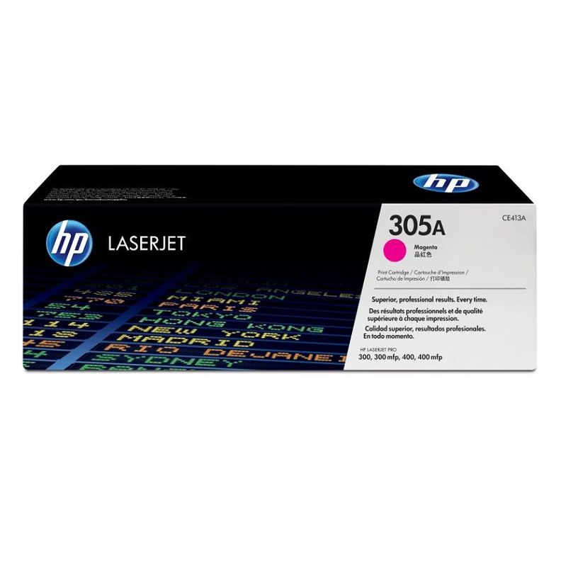 Cartucho de Tóner HP 305A pág. 2.600 Magenta CE413A-0