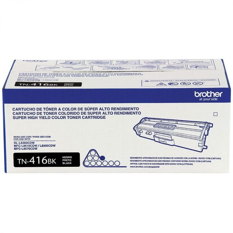 Cartucho de Tóner Brother TN416BK 6.500 pág. Negro-0