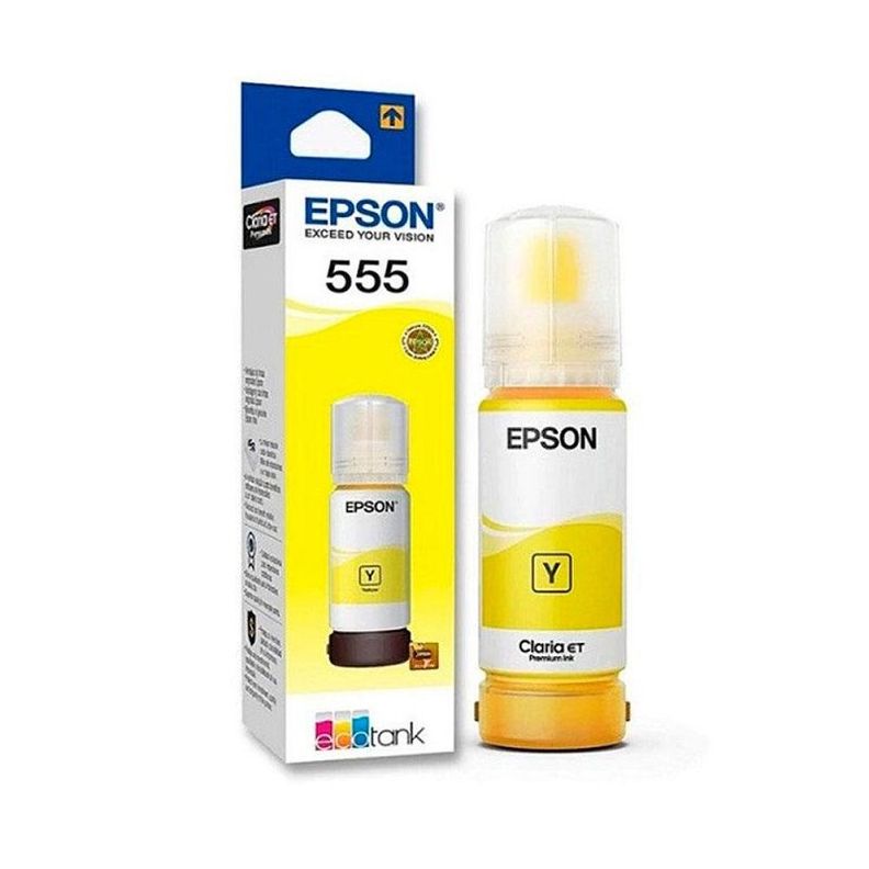 Botella de Tinta Epson T555 70ml pág. 6.200 Amarillo T555420-AL-0