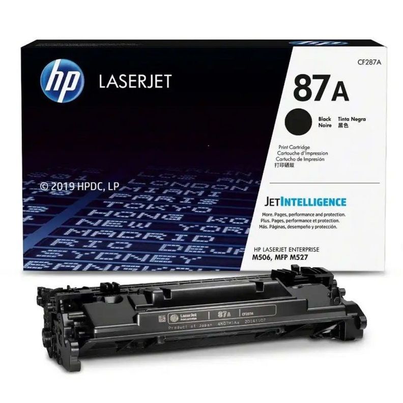 Cartucho de Tóner HP 87A pág. 8.550 Negro CF287A-1
