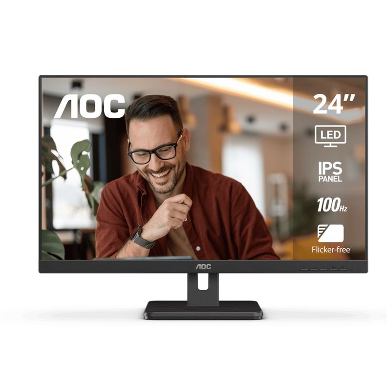 Monitor AOC 24" 100Hz FullHD Plano-0