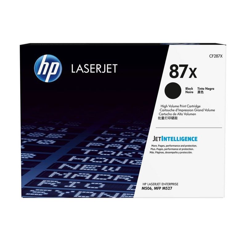 Cartucho de Tóner HP 87X pág. 18.000 Negro Alto Rendimiento CF287X-0
