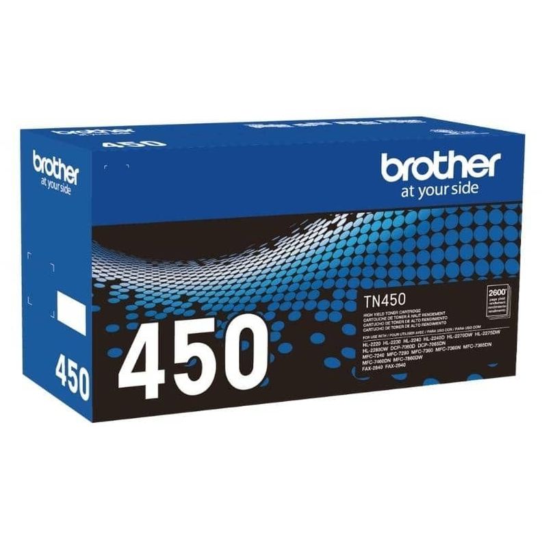 Cartucho de Tóner Brother TN450 2.600 pág. Negro-0