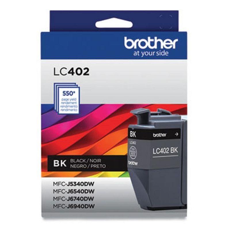Cartucho de Tinta Brother LC402BKS 550 pág Negro-0