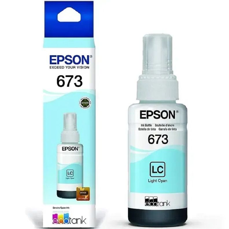 Botella de Tinta Epson T673 70ml pág. 2.200 Cyan Claro T673520-AL-0