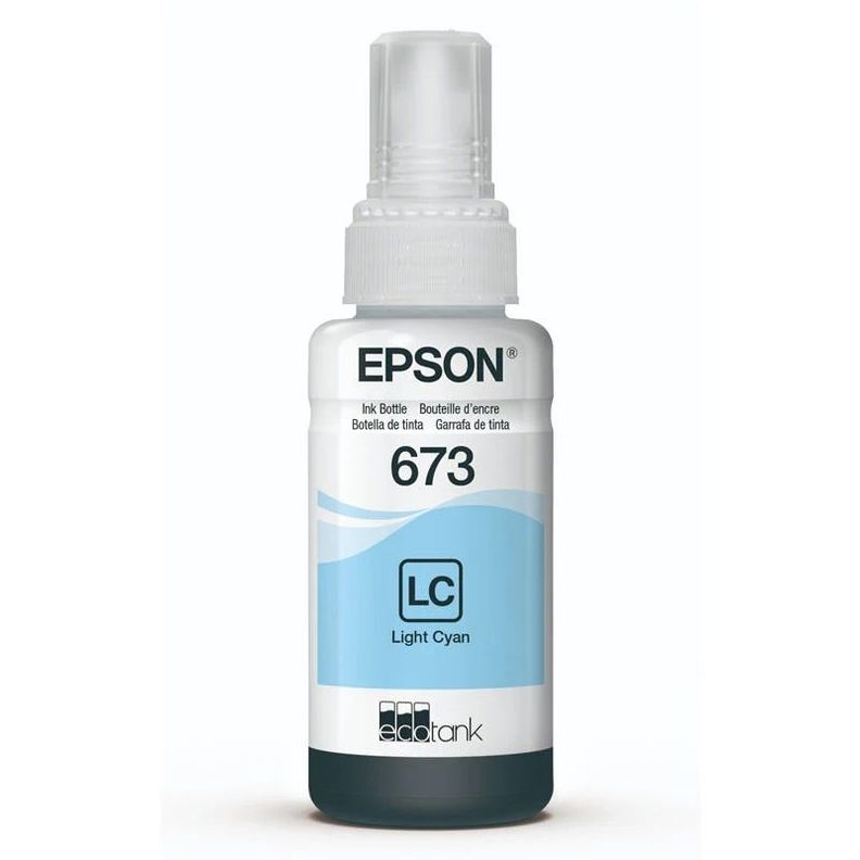 Botella de Tinta Epson T673 70ml pág. 2.200 Cyan Claro T673520-AL-1