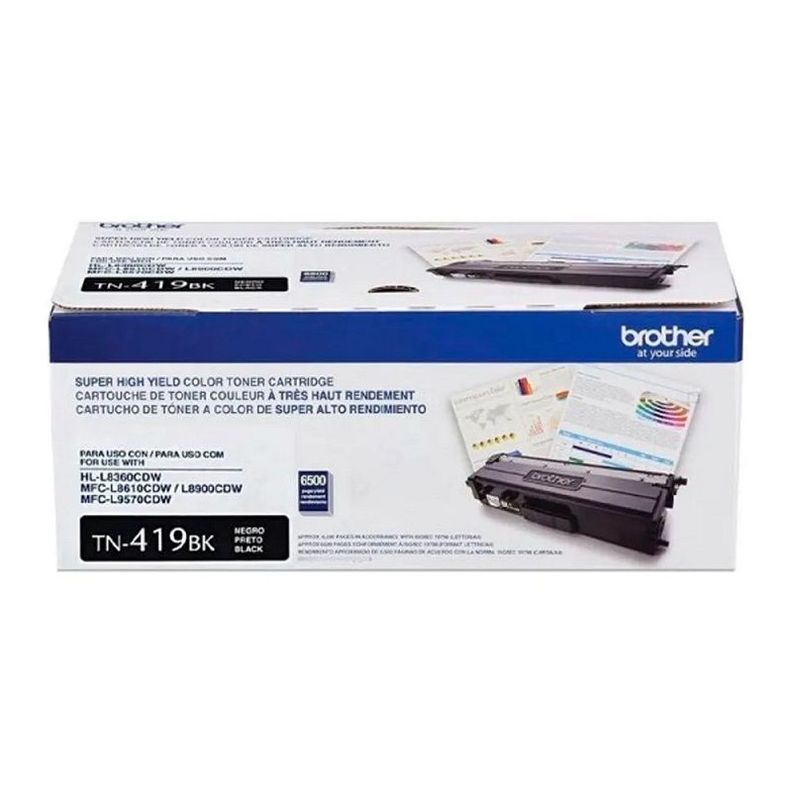Cartucho de Tóner Brother TN419BK 9.000 pág. Negro-0