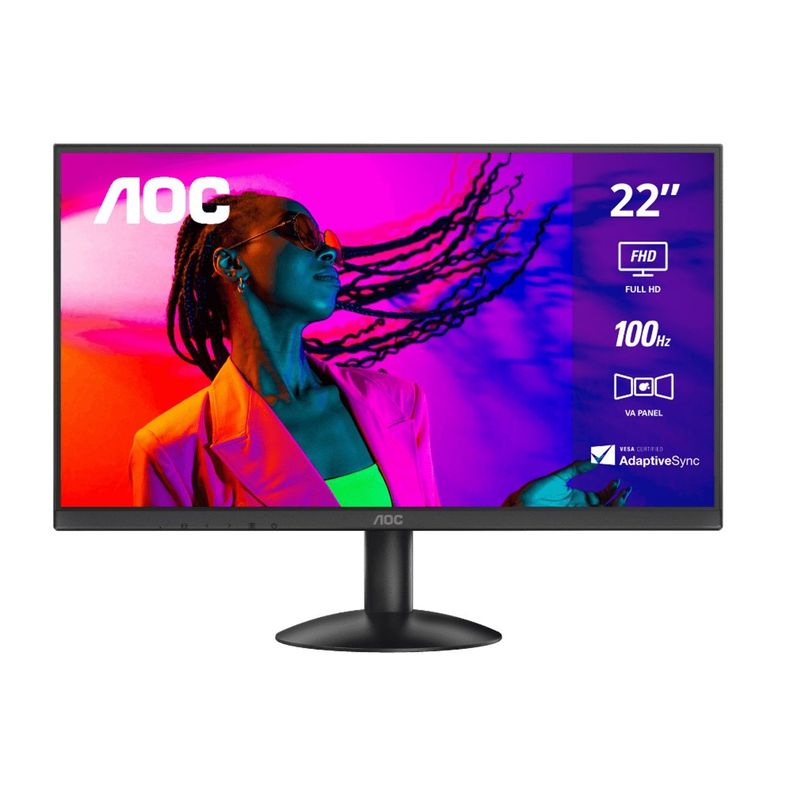 Monitor AOC 22B30HM2 21.45" FullHD HDMI,VGA Plano 100Hz-0