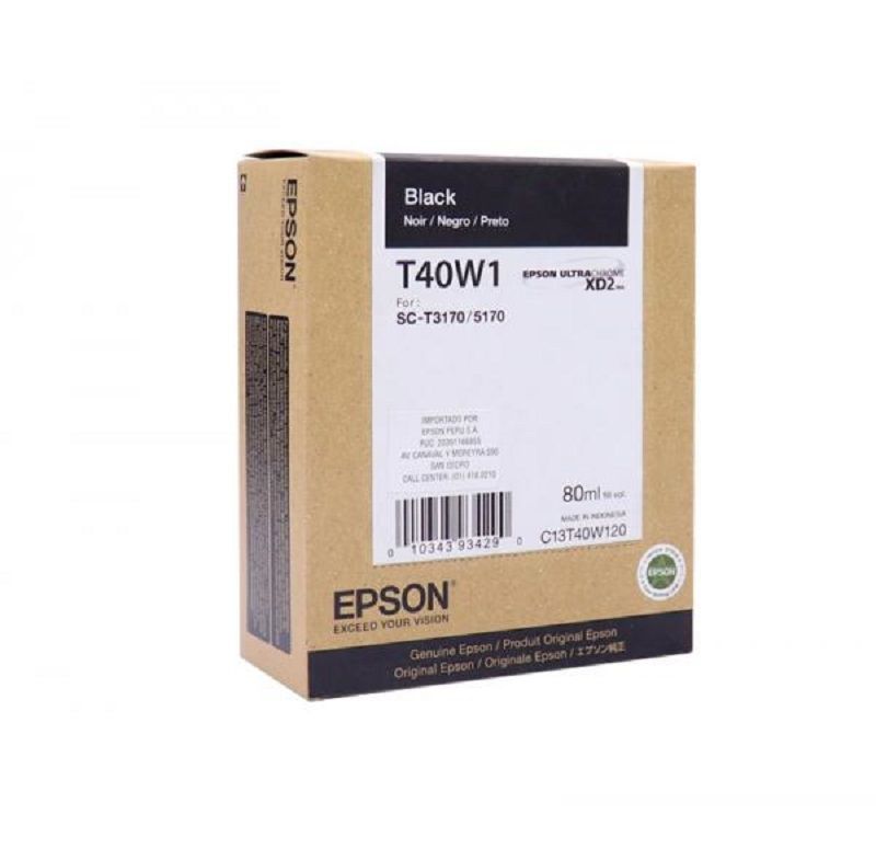 Cartucho de Tinta Negro Epson T40W XL 80ml Negro T40W120-1
