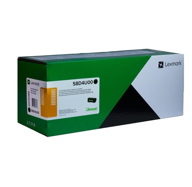 Cartucho de Tóner Lexmark 58D4U00 pág. 55.000 Negro-1