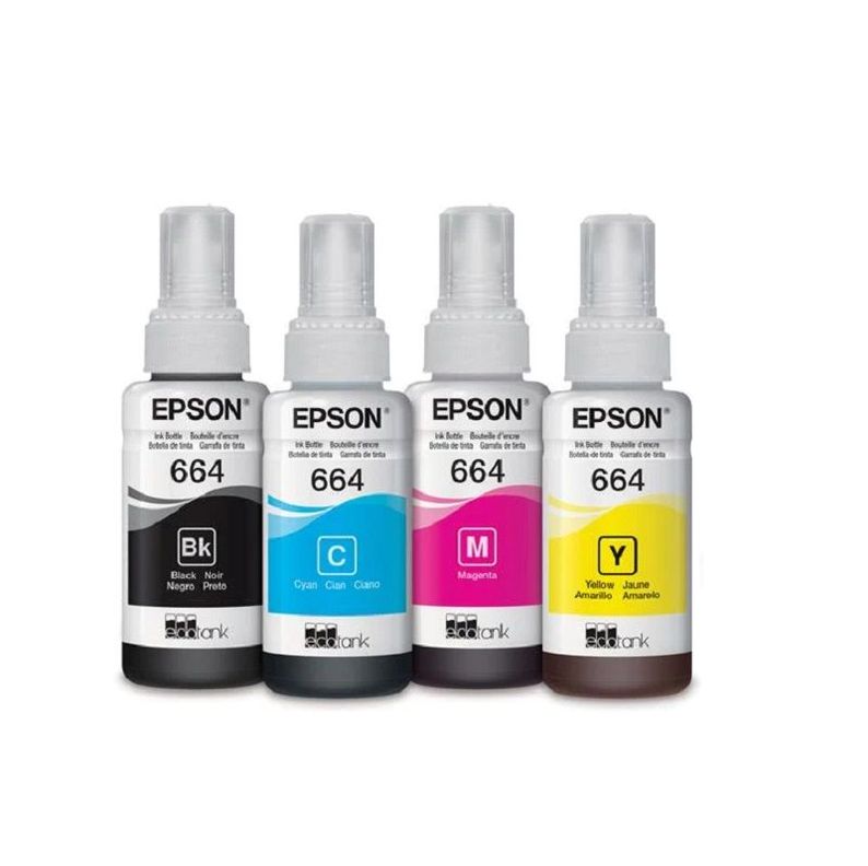 Botellas de Tinta Epson T664 70ml pág. 4.000 C-M-A-N T664520-4P-1