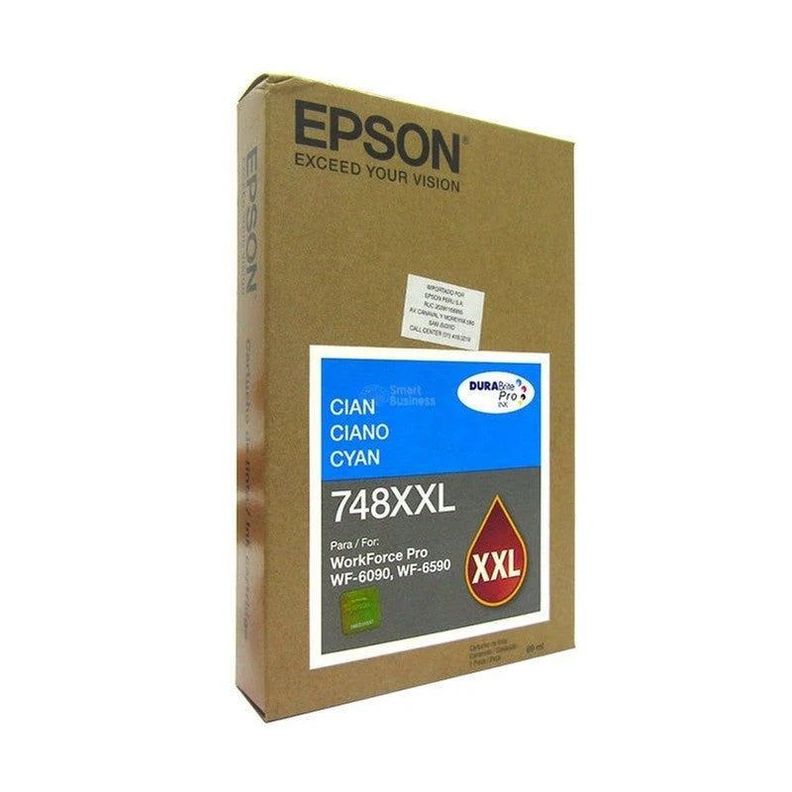 Cartucho de Tinta Epson 748XXLpág. 7.000 Cyan T748XXL220-AL-0
