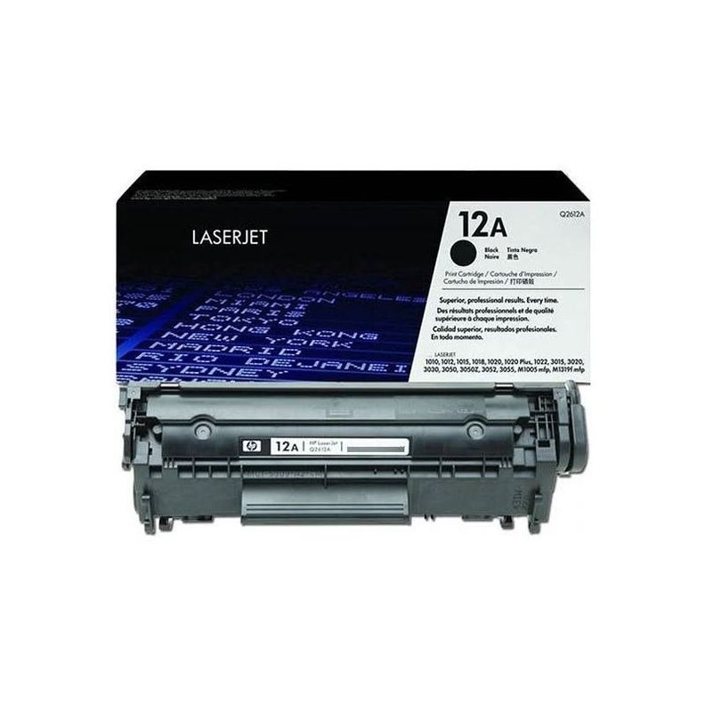 Cartucho de Tóner HP 12A pág. 2.000 Negro Q2612A-1