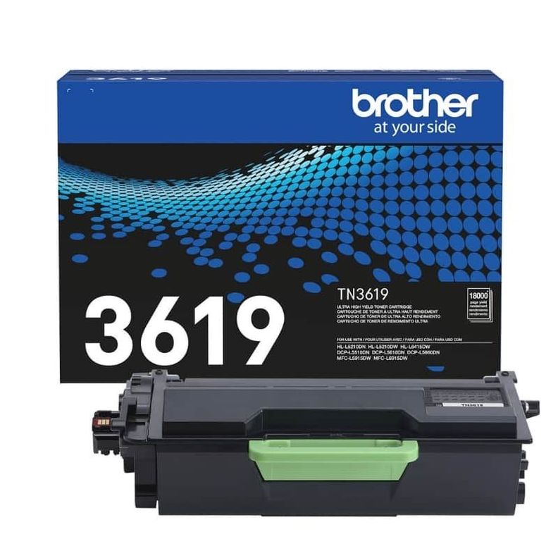 Cartucho de Tóner Brother TN3619 18.000 pág. Negro-0