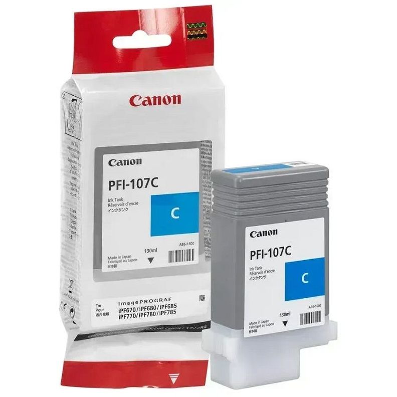 Cartucho de Tinta Canon PFI-107C 130ml Cyan 6706B001-0