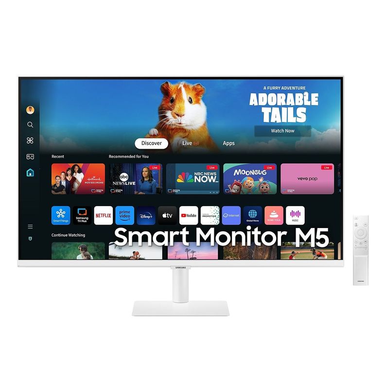 Monitor Smart Samsung M50D M5 27" FHD HDMI,USB,Wi-Fi Plano-0