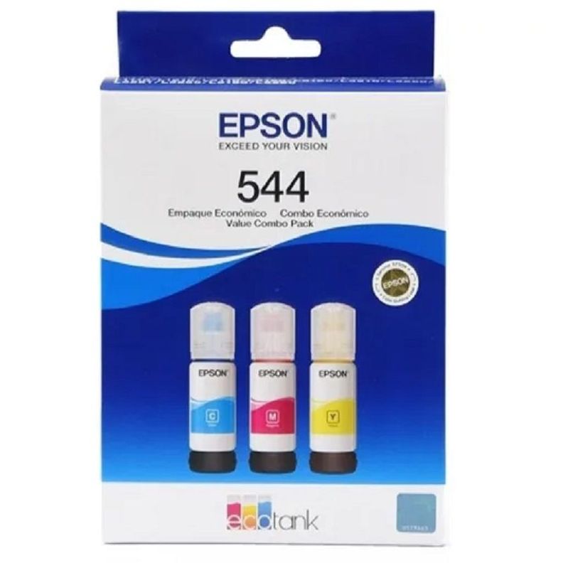 Botellas de Tinta Epson T544 65ml pág. 4.500 C-M-A T544520-3P-0