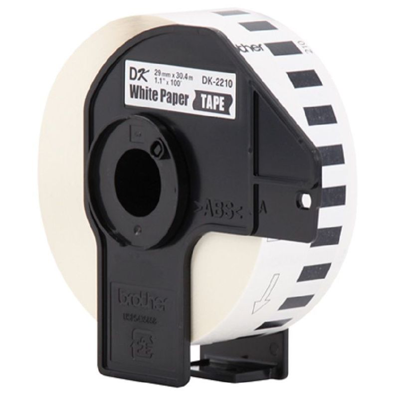 Cinta Termica Brother DK2210 Etiquetas de Impresora 30 mts. Blanco-1