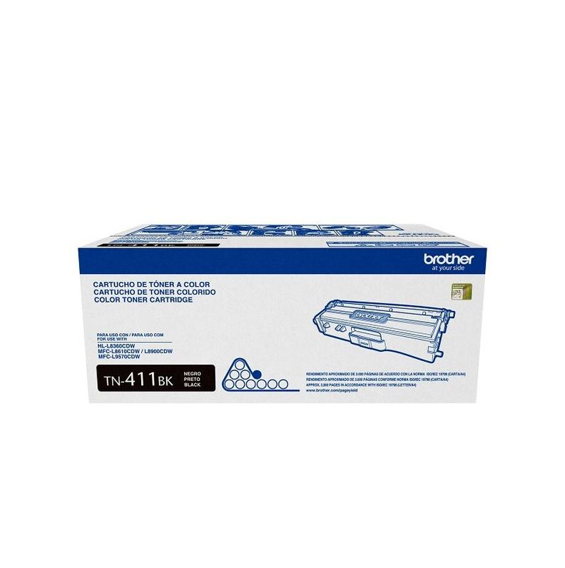 Cartucho de Tóner Brother TN411BK 3.000 pág. Negro-0