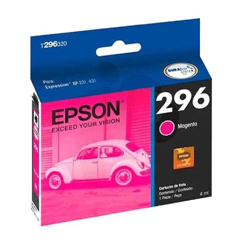 Cartucho de Tinta Epson T296 4ml pág. 250 Magenta T296320-AL-0