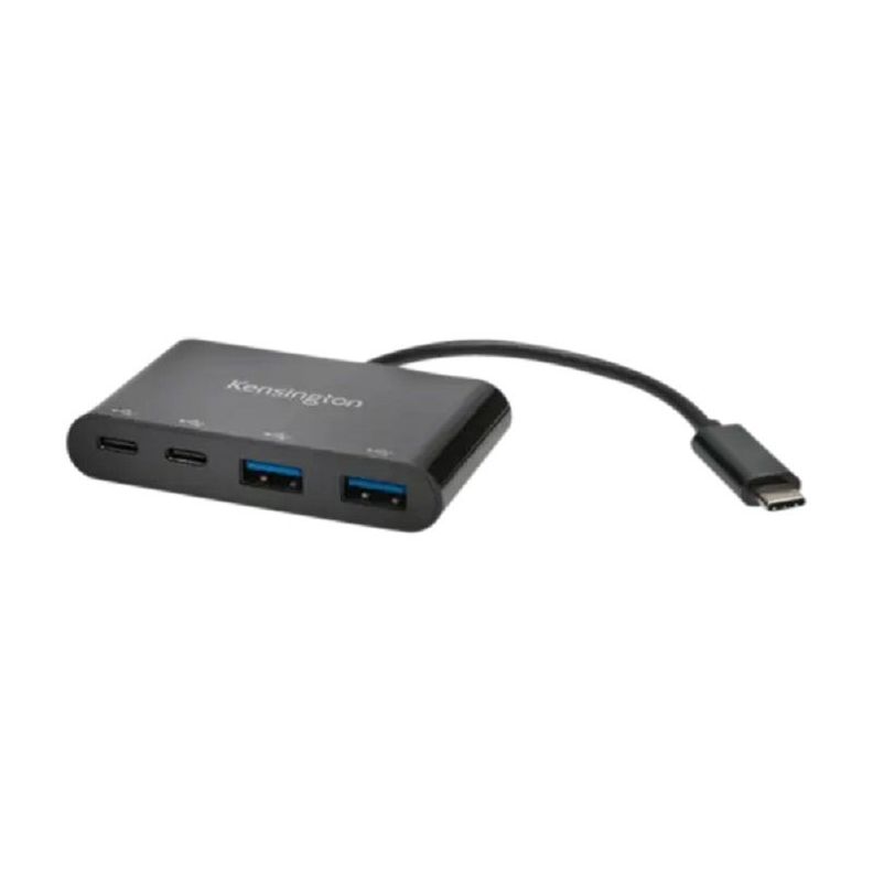 Adaptador Kensington Hub USB-C a USB-B(2) y USB-C(2) 4 Puertos-1