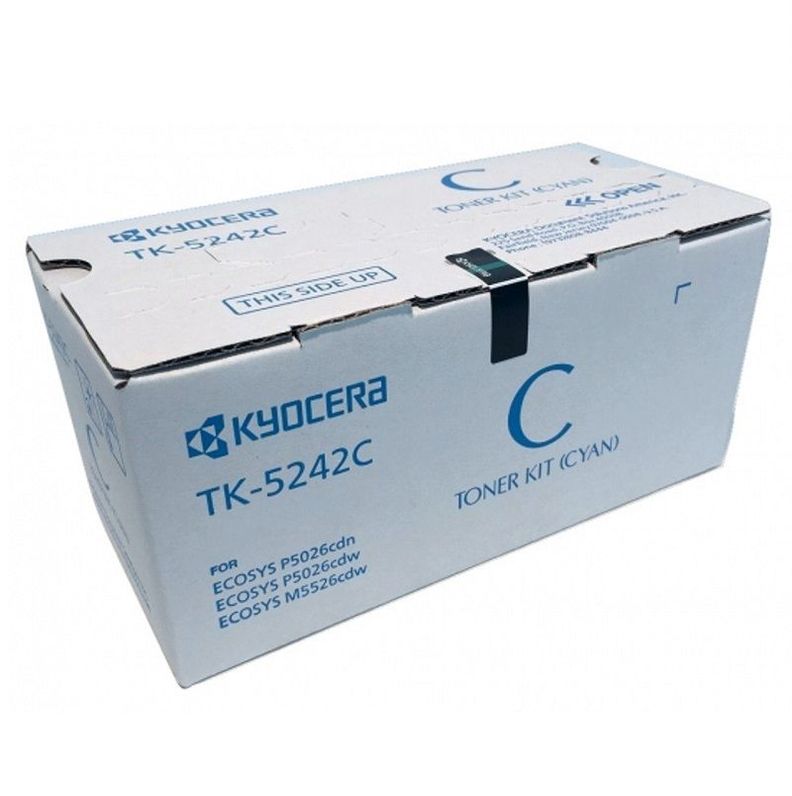 Cartucho de Tóner Kyocera TK-5242C pág. 3.000 Cyan 1T02R7CUS0-0