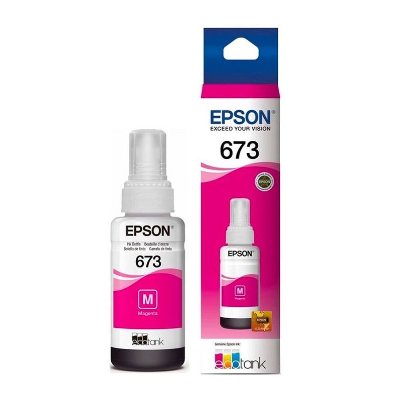 Botella de Tinta Epson T673 70ml pág. 2.200 Magenta T673320-AL-0