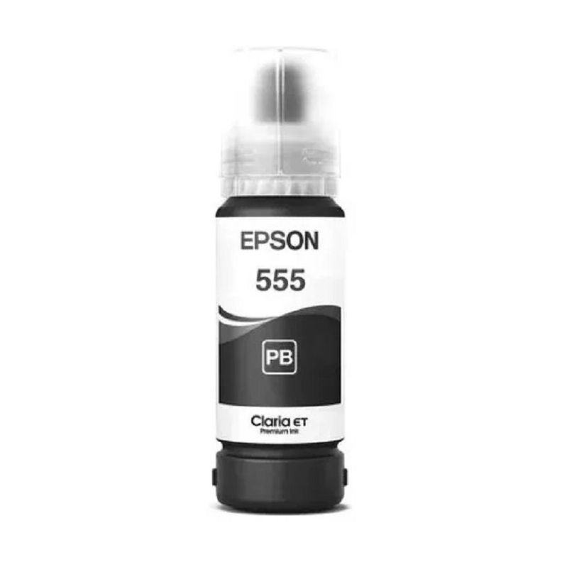 Botella de Tinta Epson T555 70ml pág. 7.300 Negro T555120-AL-1