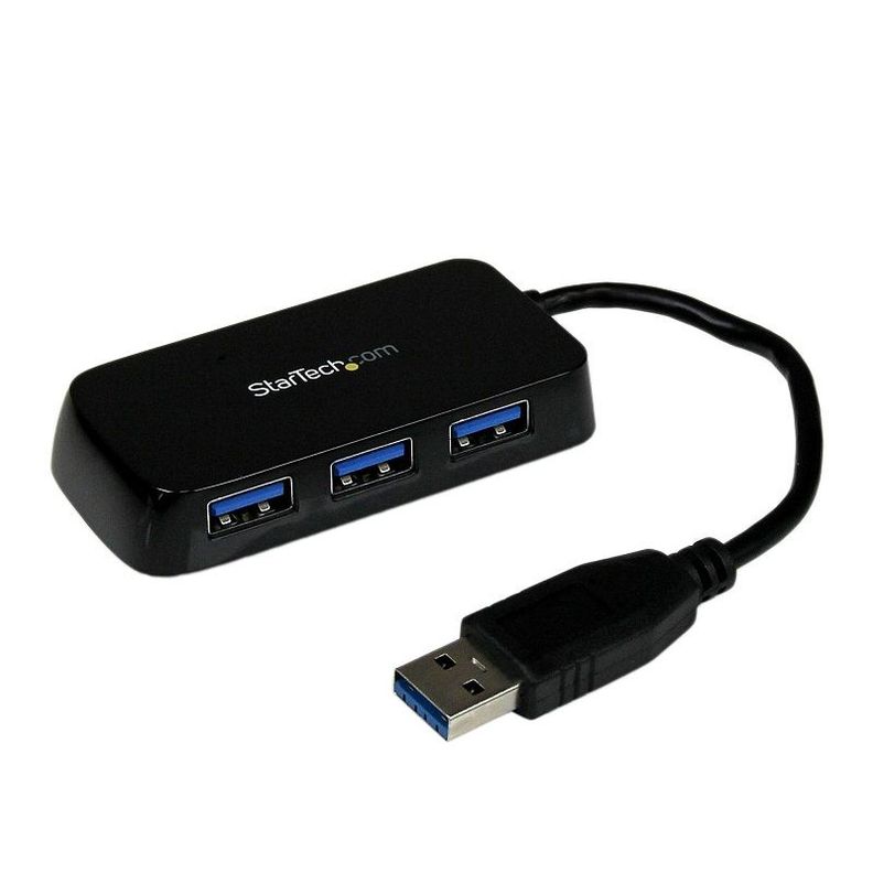 Adaptador Startech Hub ST4300MINU3B USB-A 4 Puertos Negro-0
