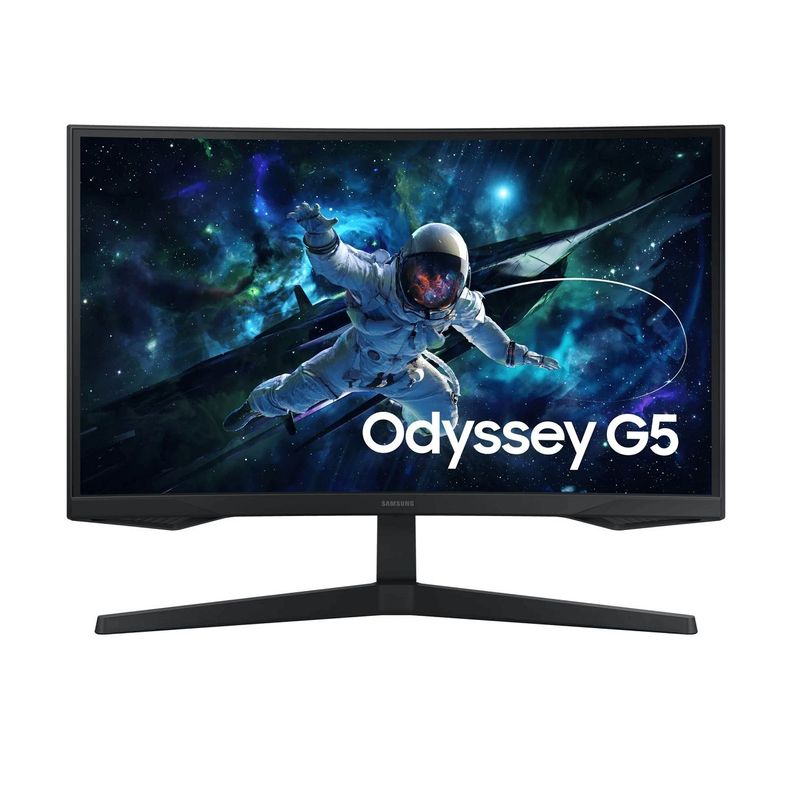 Monitor Gamer Samsung Odyssey G5 27" QHD 2560x1440 D-Port,HDMI Curvo 165Hz-0