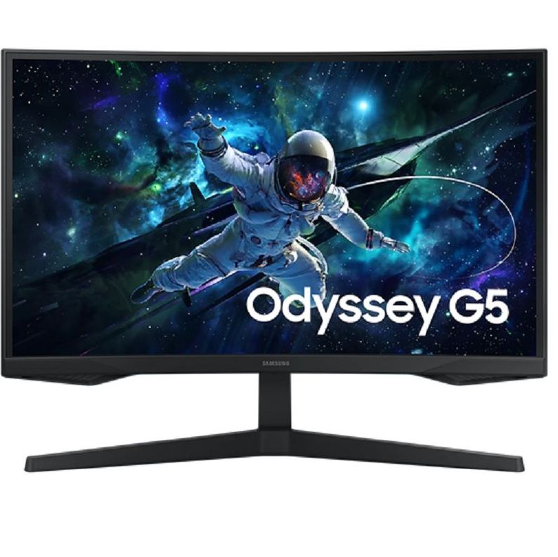 Monitor Gamer Samsung Odyssey G5 27" QHD 2560x1440 D-Port,HDMI Curvo 165Hz-1
