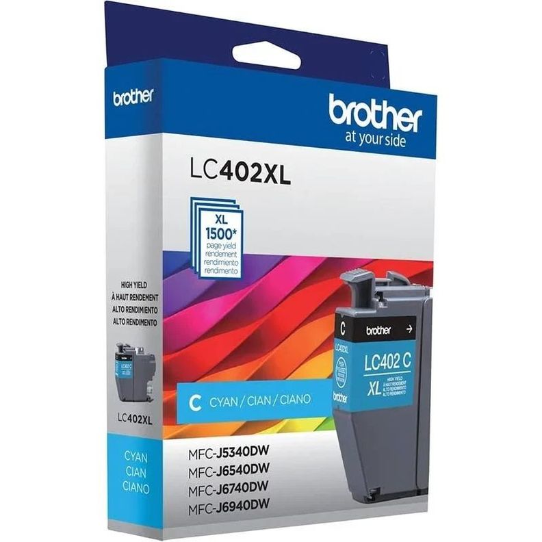 Cartucho de Tinta Brother LC402XLCS XL 1.500 pág. Cyan-0