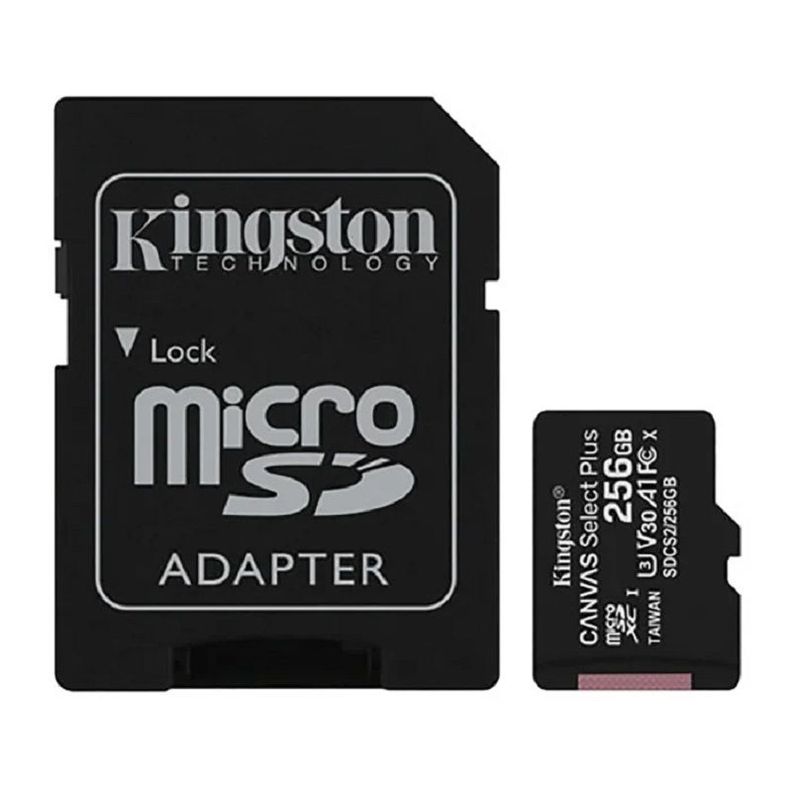 Memoria MicroSD Kingston Canvas Select Plus 256Gb 100R/85R-0