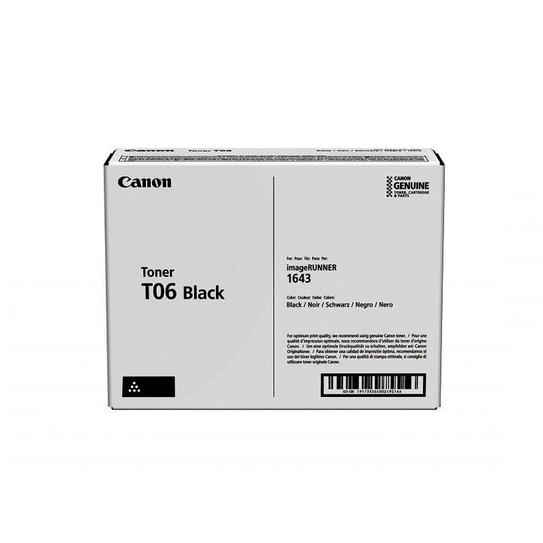 Cartucho de Tóner Canon T06 pág. 20.500 Negro 3526C001-0