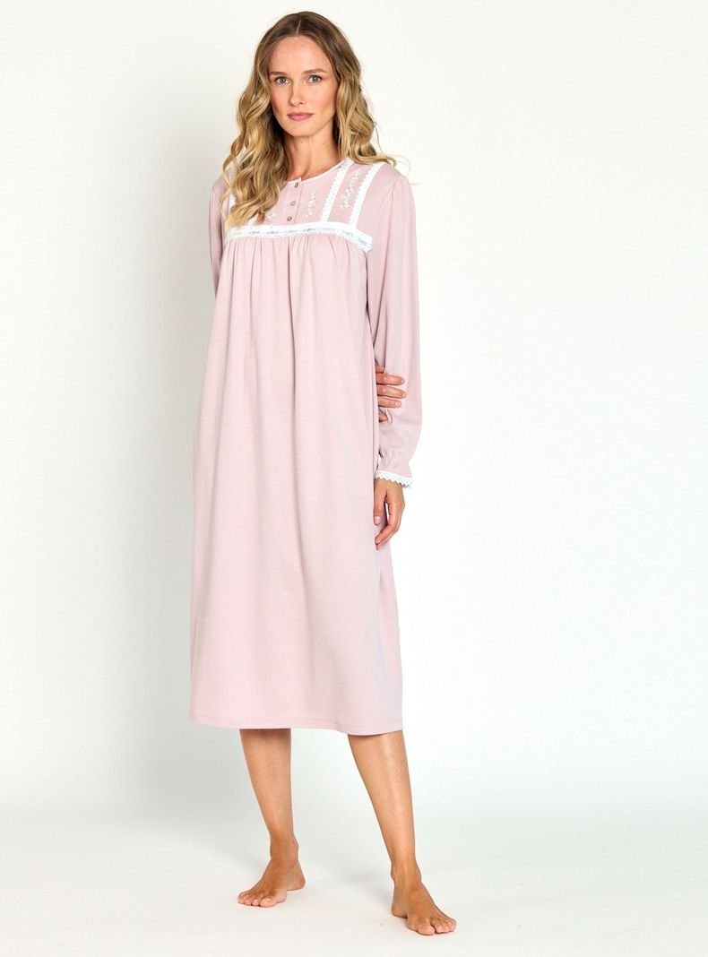 Camisa de Dormir Tradicional Maria Rosado-0
