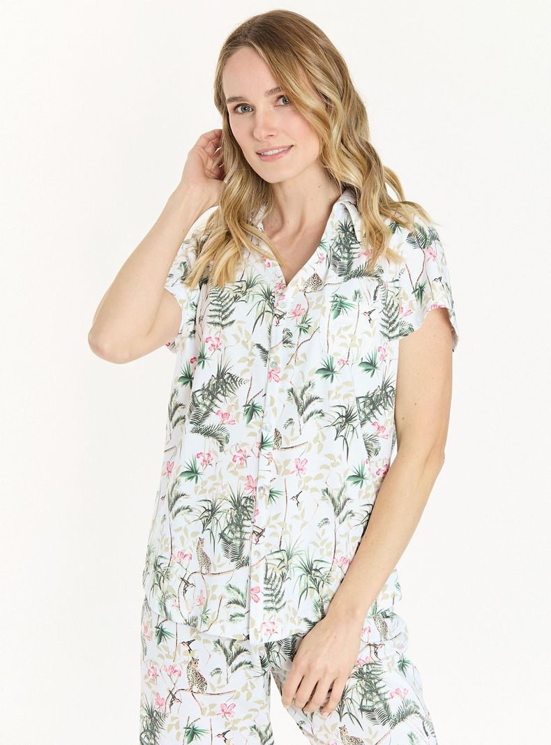 Pijama de Mujer Malinas Capri Verde-3