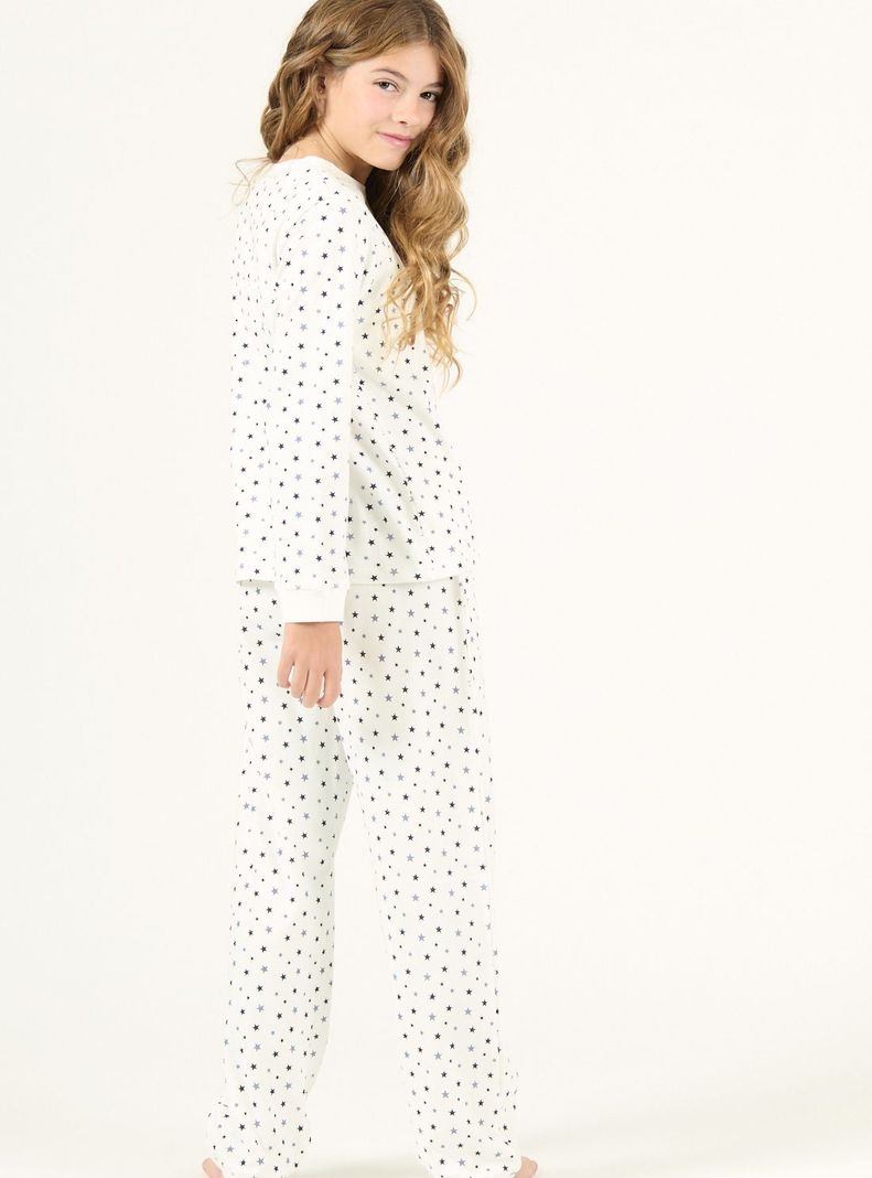 Pijama de Niña Puño Blanco-2