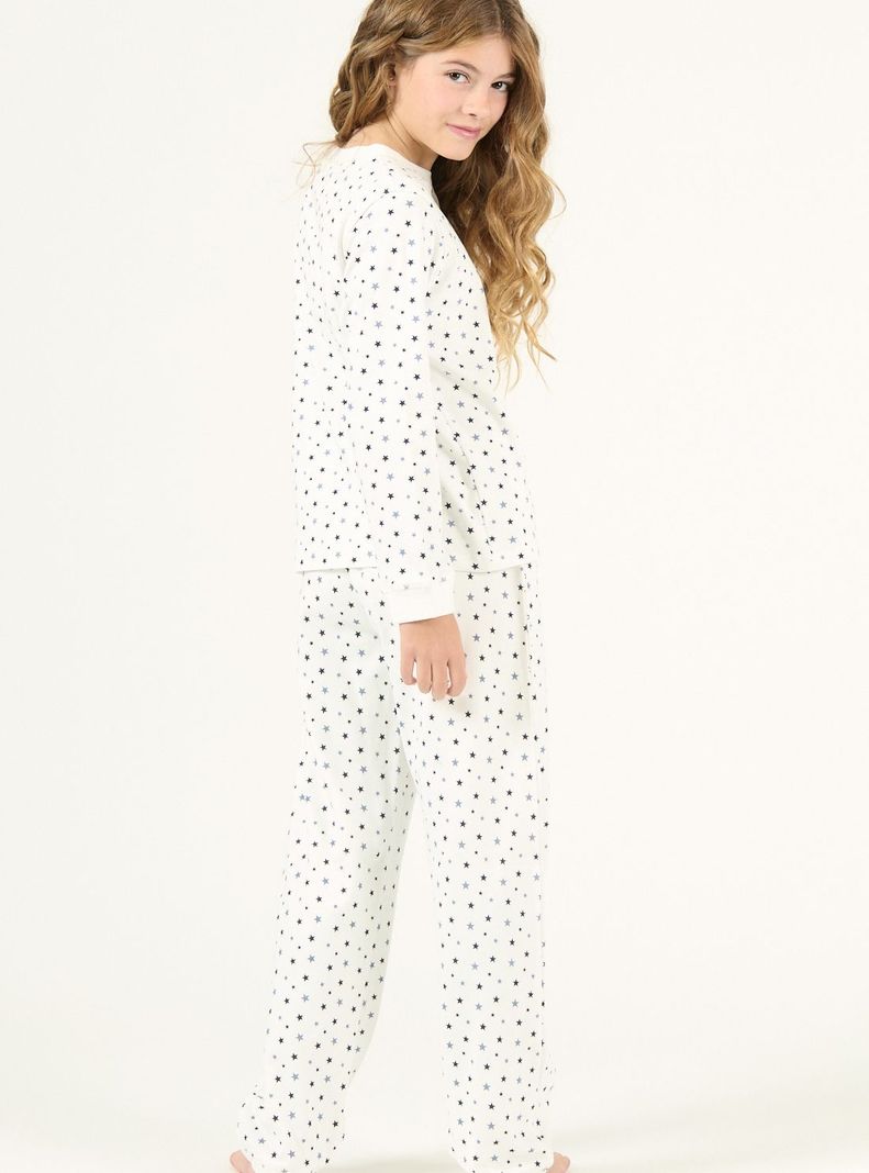 Pijama de Niña Puño Blanco-3