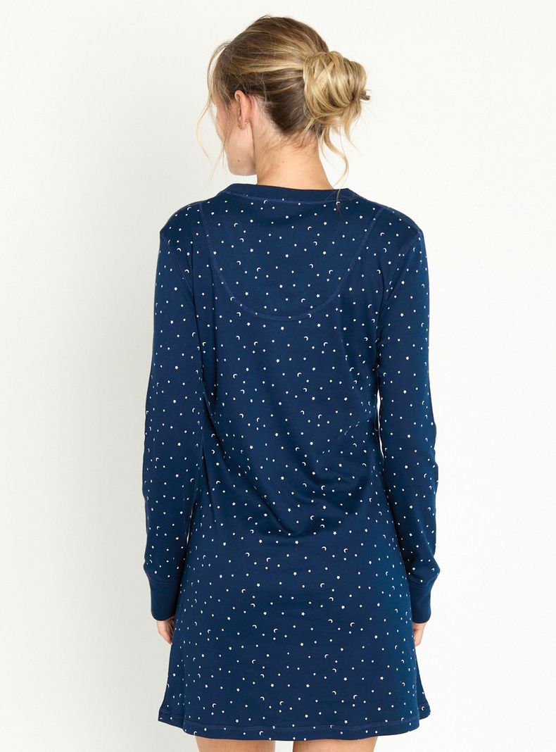 Camisa de Dormir Rocio Azul-3
