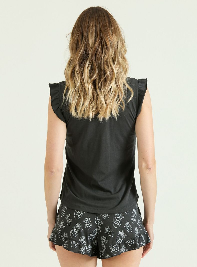 Pijama de Mujer Tokyo Charcoal-3