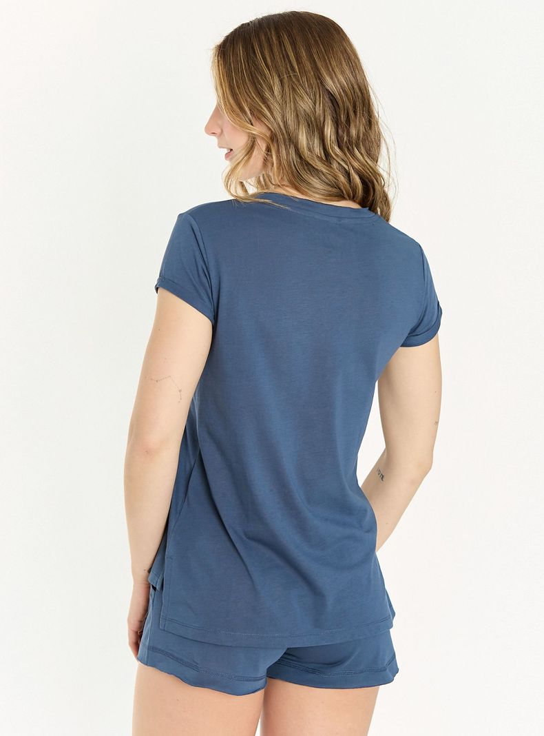 Pijama de Mujer Victoria Azul-3