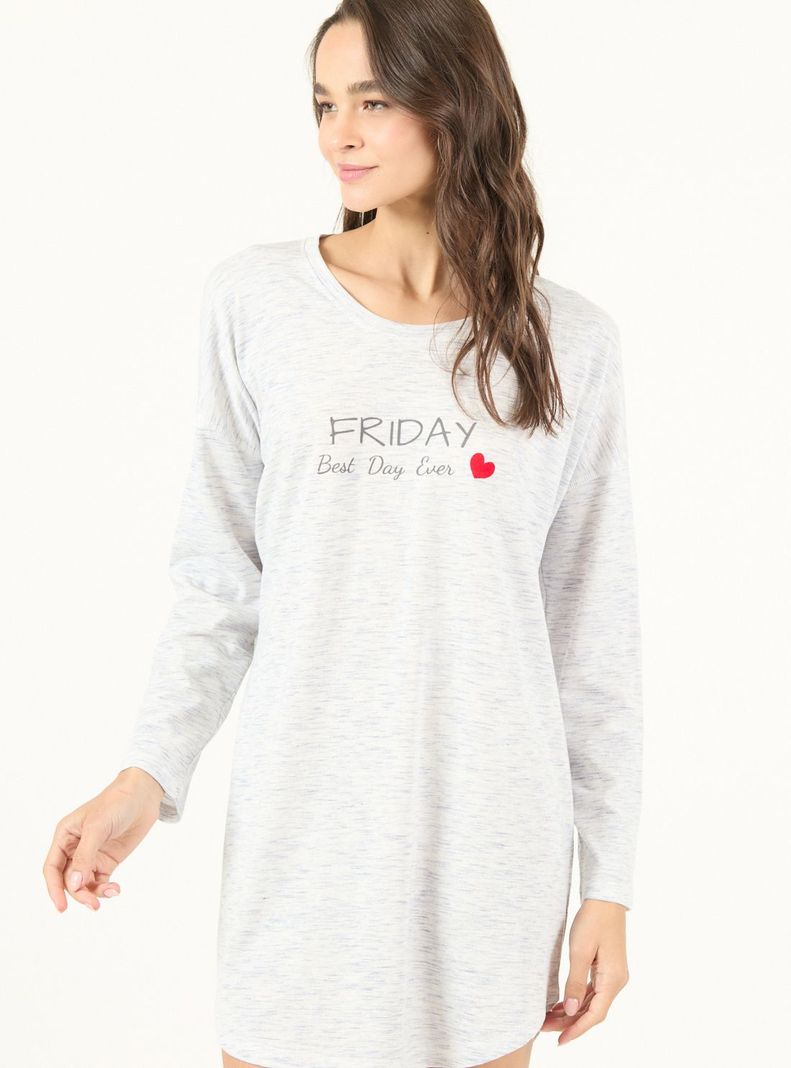 Camisa de Dormir Lupe Celeste-1