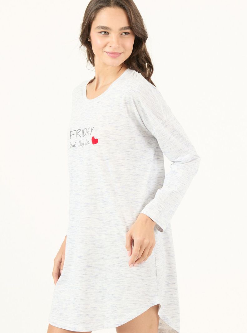 Camisa de Dormir Lupe Celeste-2