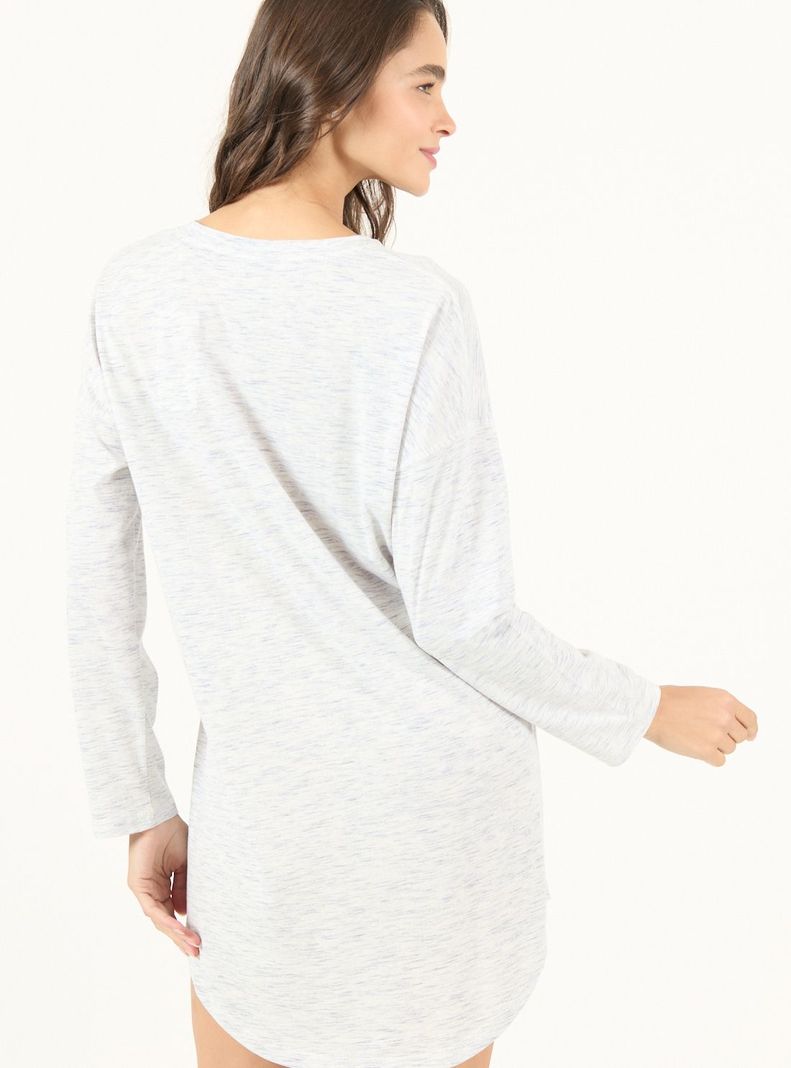 Camisa de Dormir Lupe Celeste-3