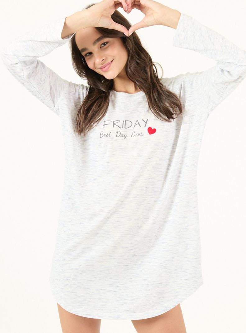 Camisa de Dormir Lupe Celeste-4