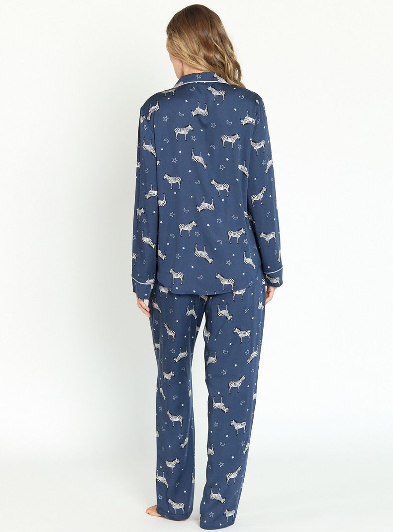 Pijama de Mujer Helena Azul-2