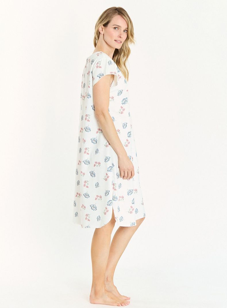 Camisa de Dormir Socorro Blanco Estampado-1