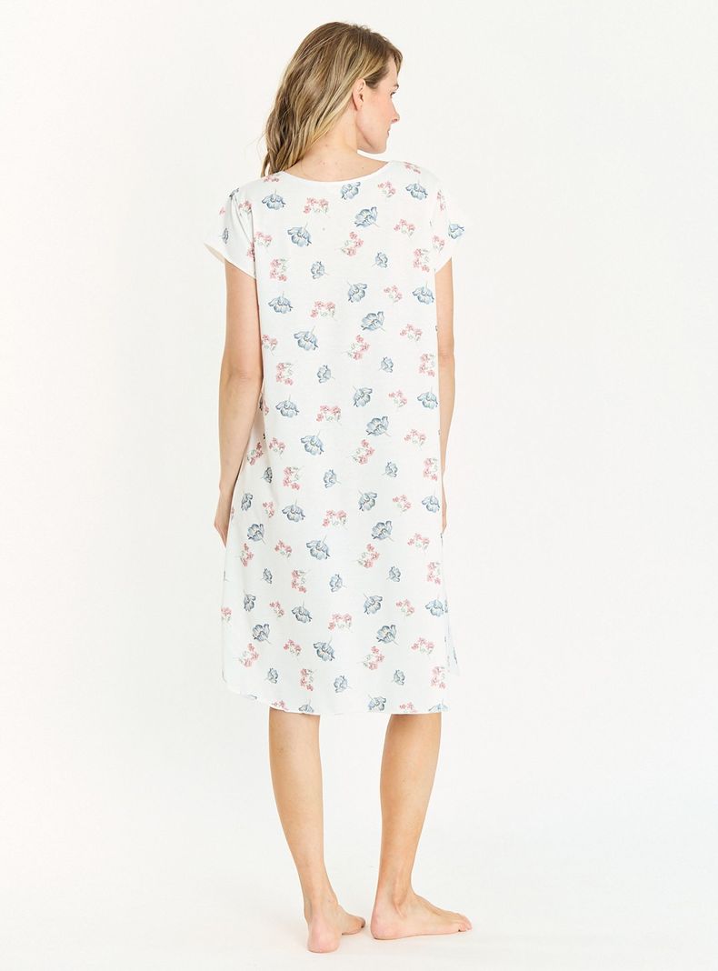 Camisa de Dormir Socorro Blanco Estampado-2