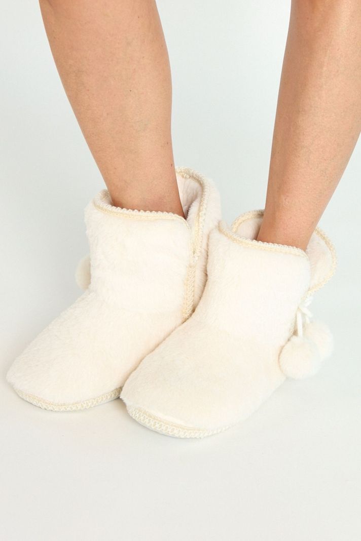 Pantufla de Mujer Bota New Taupe Claro-2